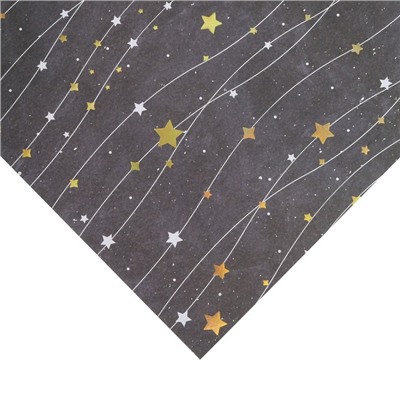 Бумага для скрапбукинга с голографическим фольгированием «Звёздное небо», 30.5 × 32 см, 250 г/м