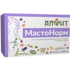 БАД Фитосборы в капсулах Мастонорм (блистер), 60  капсул по 410 мг, Алфит
