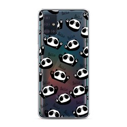 Силиконовый чехол Hello panda на Samsung Galaxy A51