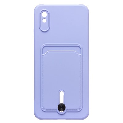 Чехол-накладка - SC304 с картхолдером для "Xiaomi Redmi 9A/Redmi 9i" (dark violet)