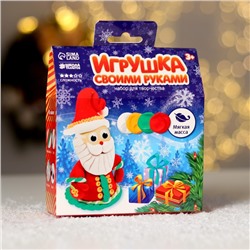 Новогодняя игрушка из массы для лепки «Дед Мороз» + глазки, стека 2366505