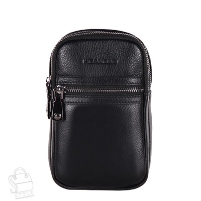 Рюкзак мужской кожаный 22-6158FH black Heanbag