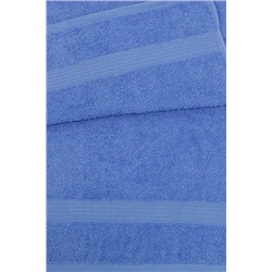 Полотенце махровое 35х60 Эконом- (темно-голубой, 602)