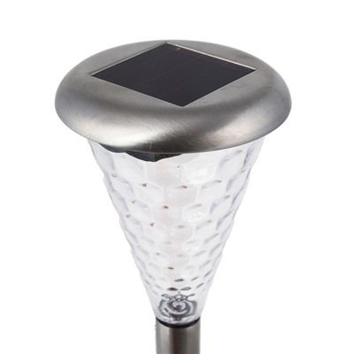 INBLOOM Фонарь на солн. бат. 8х37см LED1*Бел IP44 1*1, 2vNi-MH AAA600mAH 2.1v30мА,  металл, пластик