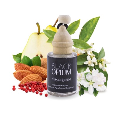 Автопарфюм Yves Saint Laurent Black Opium (масло ОАЭ), 12ml Женские