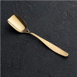 Ложка для сахара «Уралочка», толщина 2 мм (М13), с полным декоративным покрытием, цвет золотой