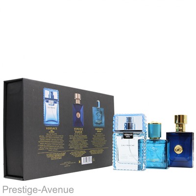 Подарочный набор Versace for men gold 3x30 ml