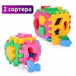 Фигура логика Шестигранник фигуры + Кубик малый животные