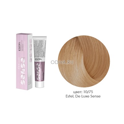 Estel, De Luxe Sense - крем-краска (10/75 светлый блондин коричнево-красный ), 60 мл
