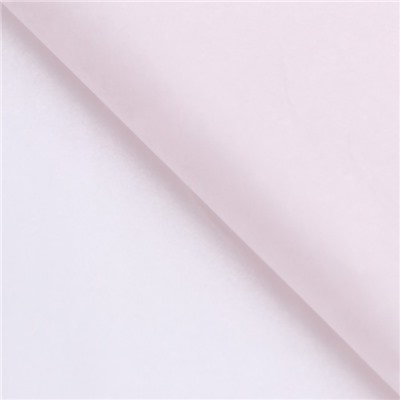 Бумага упаковочная тишью, светло-розовая, 50 х 66 см