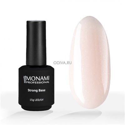 Monami, Strong Base- камуфлирующая база повышенной прочности (Lotus Shine), 15 гр