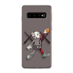 Силиконовый чехол KAWS Jordan на Samsung Galaxy S10