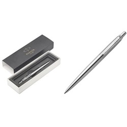 Ручка гелевая "Jotter Core" K694 (RF2020646) Stainless Steel CT M черные чернила, подарочная коробка (1854878) PARKER
