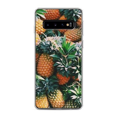 Силиконовый чехол Ананасовое счастье на Samsung Galaxy S10