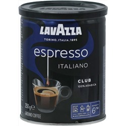 LAVAZZA. CLUB (молотый) 250 гр. жест.банка