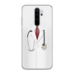 Силиконовый чехол Халат врача на Xiaomi Redmi Note 8 Pro