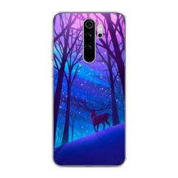 Силиконовый чехол Северный олень на Xiaomi Redmi Note 8 Pro