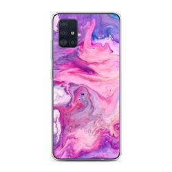 Силиконовый чехол Нежно-розовая абстракция на Samsung Galaxy A51