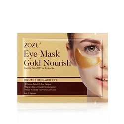 Патчи гидрогелевые для кожи вокруг глаз 1 пара Zozu Eye mask gold nourish