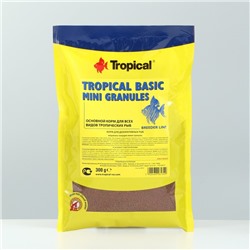 Корм для рыб  Tropical Basic Mini Granules, пакет, тонущие гранулы,  300 г