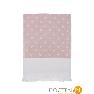 T1211T10094108 Полотенце Tivolyo Home HEARTS розовый 75X150