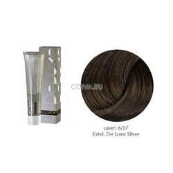 Estel, De Luxe Silver - крем-краска (6/37 темно-русый золотисто-коричневый), 60 мл