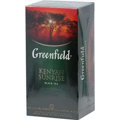 Greenfield. Kenyan Sunrise карт.пачка, 25 пак.