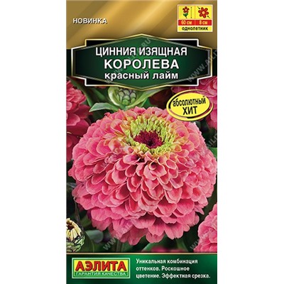 Циния Королева Красный Лайм  (Код: 92543)