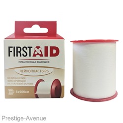First Aid Пластырь медицинский фиксирующий 5х500см