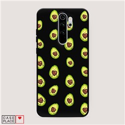 Матовый силиконовый чехол Happy Avocados на Xiaomi Redmi Note 8 Pro