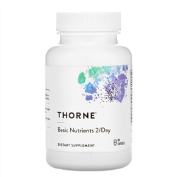 Thorne Research, базовые питательные вещества для приема 2 капсул в день, 60 капсул