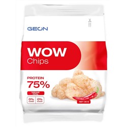 Geon Чипсы протеиновые безуглеводные wow protein chips 30 гр. Тайский перец