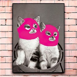Постер «Cats in masks» большой