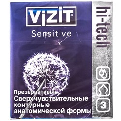 Презервативы №3 Hi-tech Sensitive, 3 шт