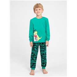 Пижама для мальчика Cherubino CWKB 50139-37 Зеленый