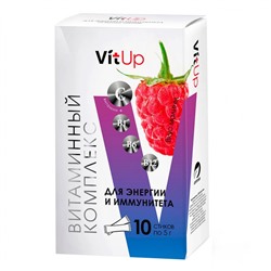 VitUP "Витаминный комплекс источник энергии и иммунитета " малина, 10 шт * 5 г,  Алтэя
