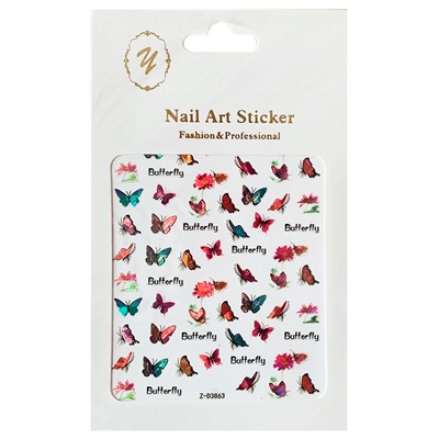 Nail Art Sticker, 2D стикер Z-D3863