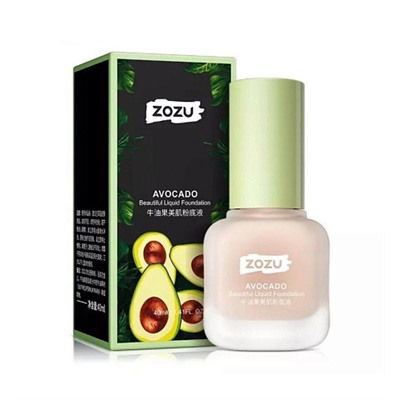 ZOZU Тональный крем для лица AVOCADO Beautiful Liquid Foundation (оттенок 02) 40 мл