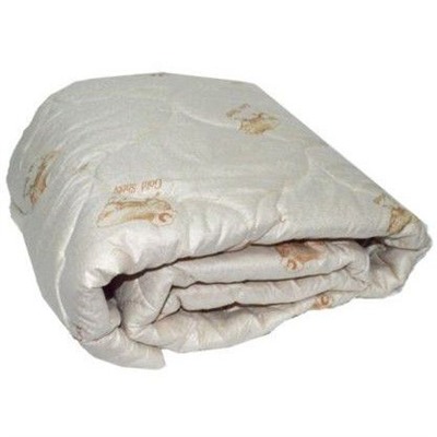 Одеяло миниевро (200х217) Овечья шерсть 150 гр/м ПРЕМИУМ (тик)