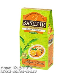 чай зелёный Basilur Волшебные фрукты Имбирь и Апельсин 100 г.