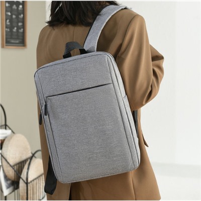 Бизнес- рюкзак для города с USB, серый