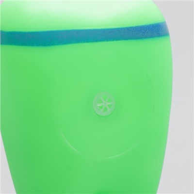 Игрушка пищащая "Зубик" для собак, 9 x 6,5 см, зелёная