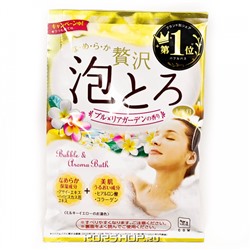 Соль для ванн с коллагеном и гиалуроновой кислотой Тропические Цветы Cow Brand, Япония, 30 г