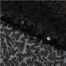 Ткань для пэчворка «Черная» пайетки, 33 × 33 см