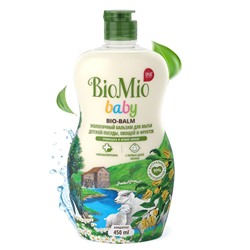 Гипоаллергенный бальзам для мытья детской посуды BioMio BABY BIO-BALM Ромашка и Иланг-иланг, 450 мл