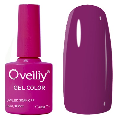 Oveiliy, Gel Color #034, 10ml