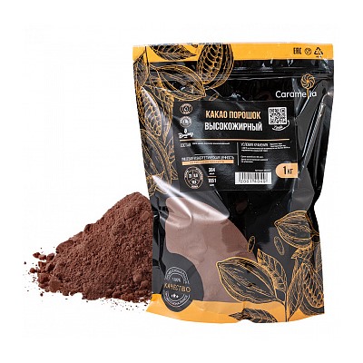 Какао порошок B.Callebaut Темный, 22/24%, 1 кг