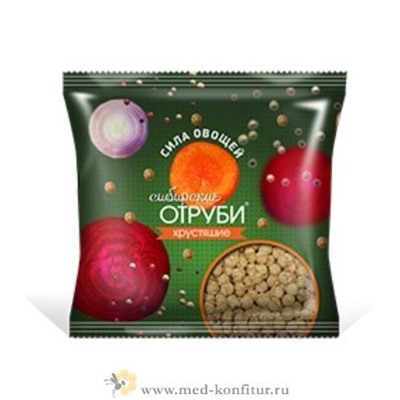 Отруби Сибирские "Хрустящие" сила овощей 100 гр