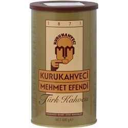 KURUKAHVECI MEHMET EFENDI. Турецкий кофе (молотый) 500 гр. жест.банка