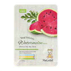 MeLoSo Тканевая маска для лица с экстрактом арбуза / Total Solution Watermelon Mask, 25 г